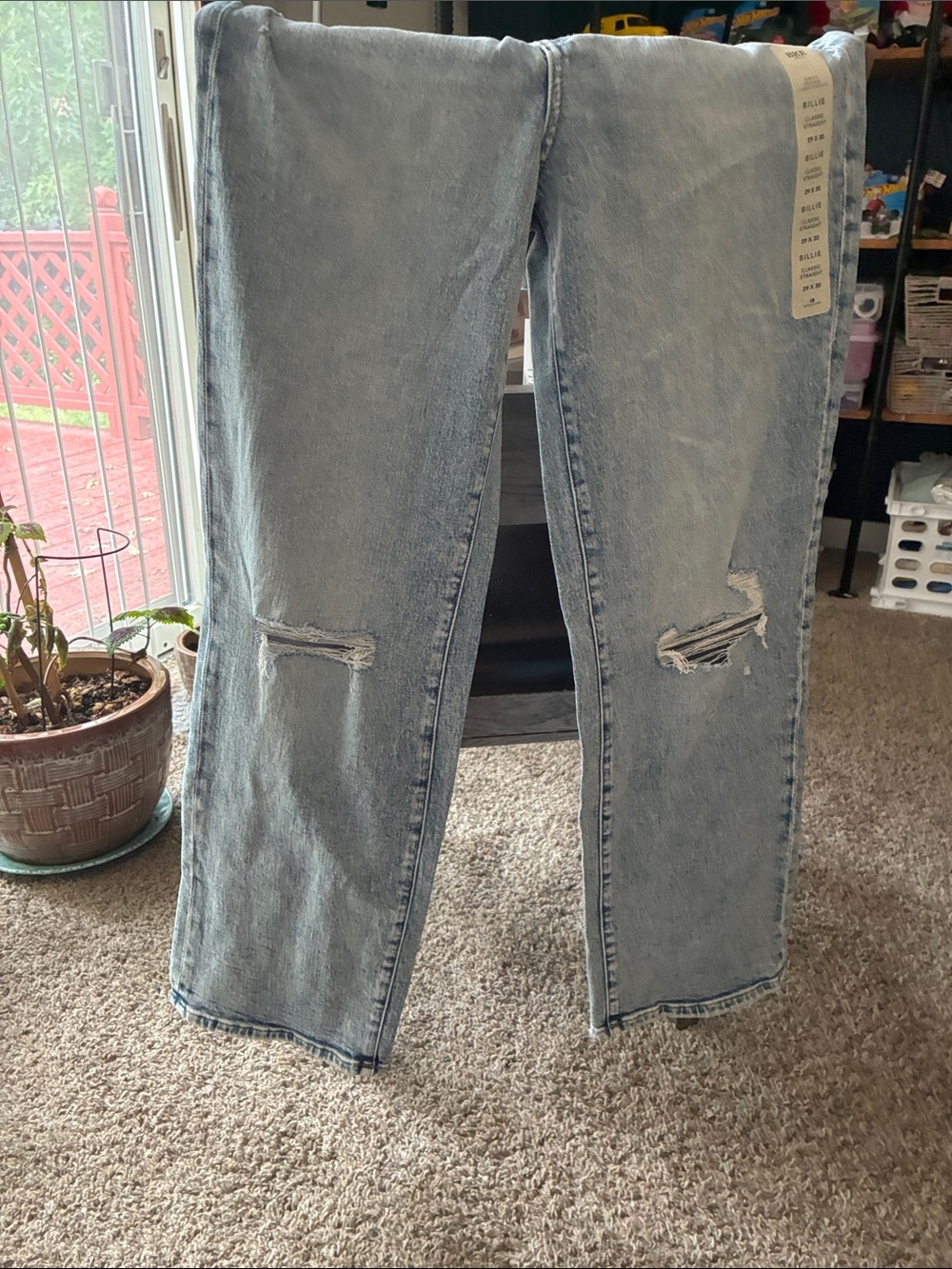 BKE Light Blue High-Rise Distressed Women's Jeans